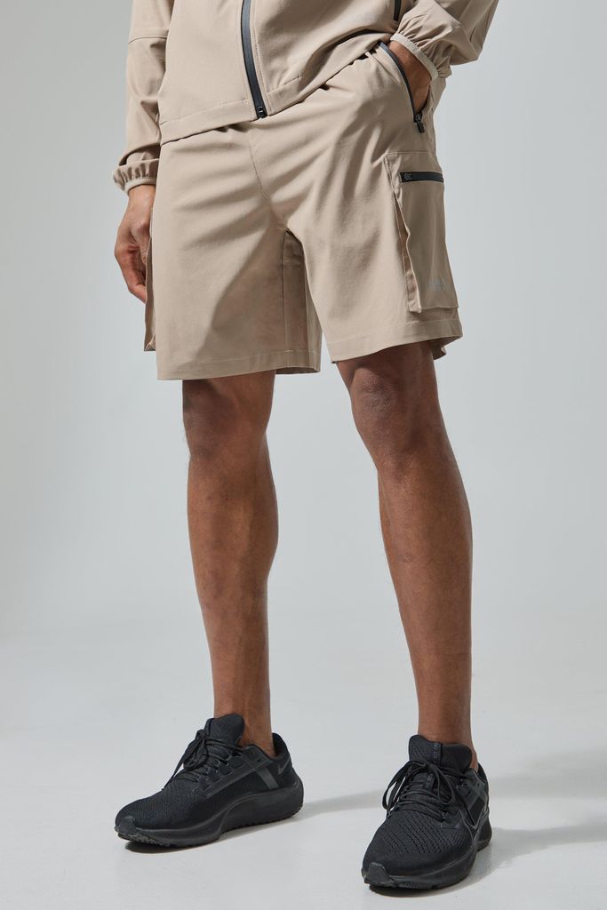 Men's Man Active Cargo Shorts - Beige - S, Beige