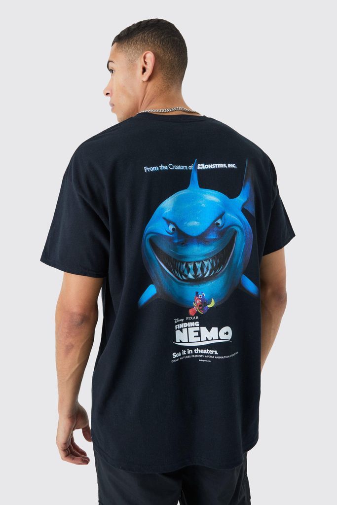 Men's Oversized Finding Nemo License T-Shirt - Black - S, Black