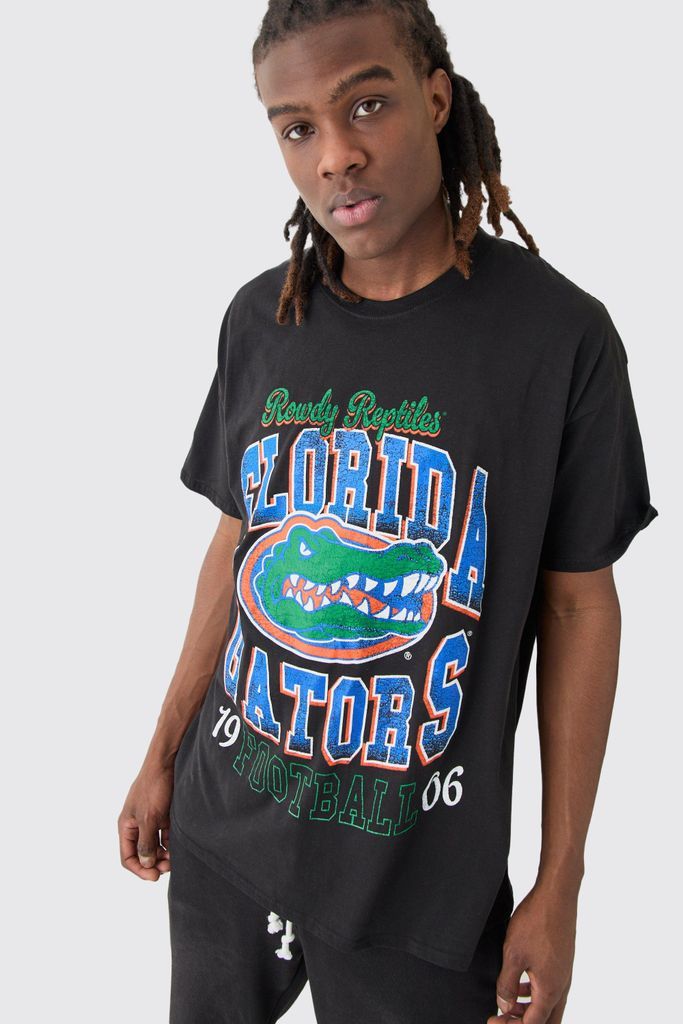 Men's Oversized Florida Gators License T-Shirt - Black - S, Black