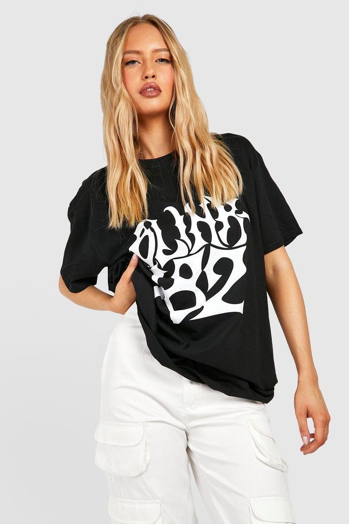 Womens Tall Oversized Blink 182 License T-Shirt - Black - L, Black