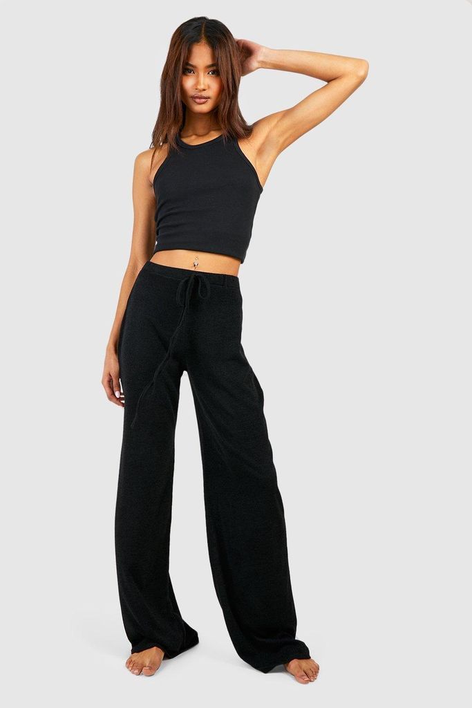 Womens Tall Soft Relaxed Trousers - Black - 8, Black