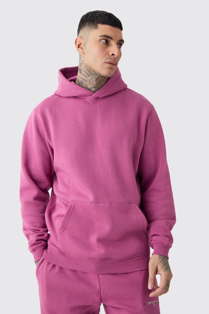 Men's Tall Over The Head Basic Hoodie - Pink - S, Pink