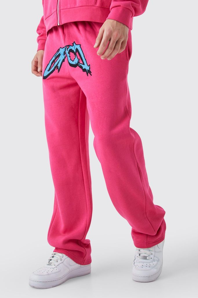 Men's Relaxed Satin Ofcl Gusset Jogger - Pink - S, Pink