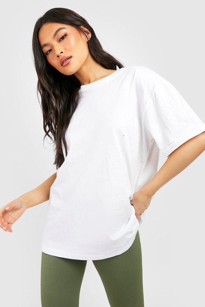 Womens Super Oversized Drop Shoulder Tshirt - Cream - Xl, Cream