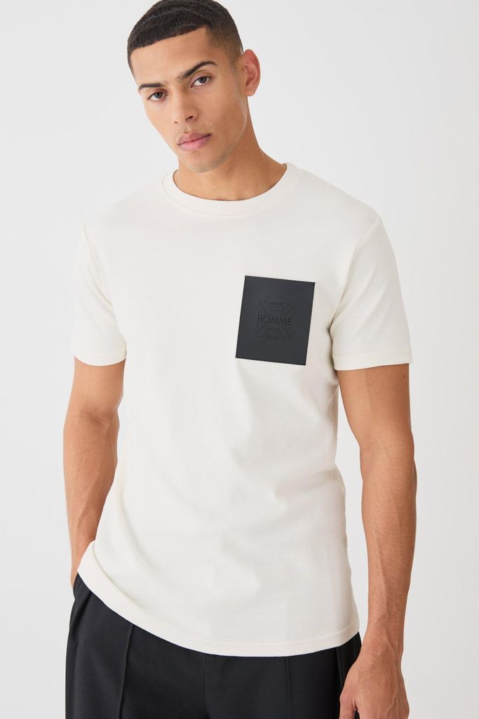 Men's Pu Pocket T-Shirt - White - S, White