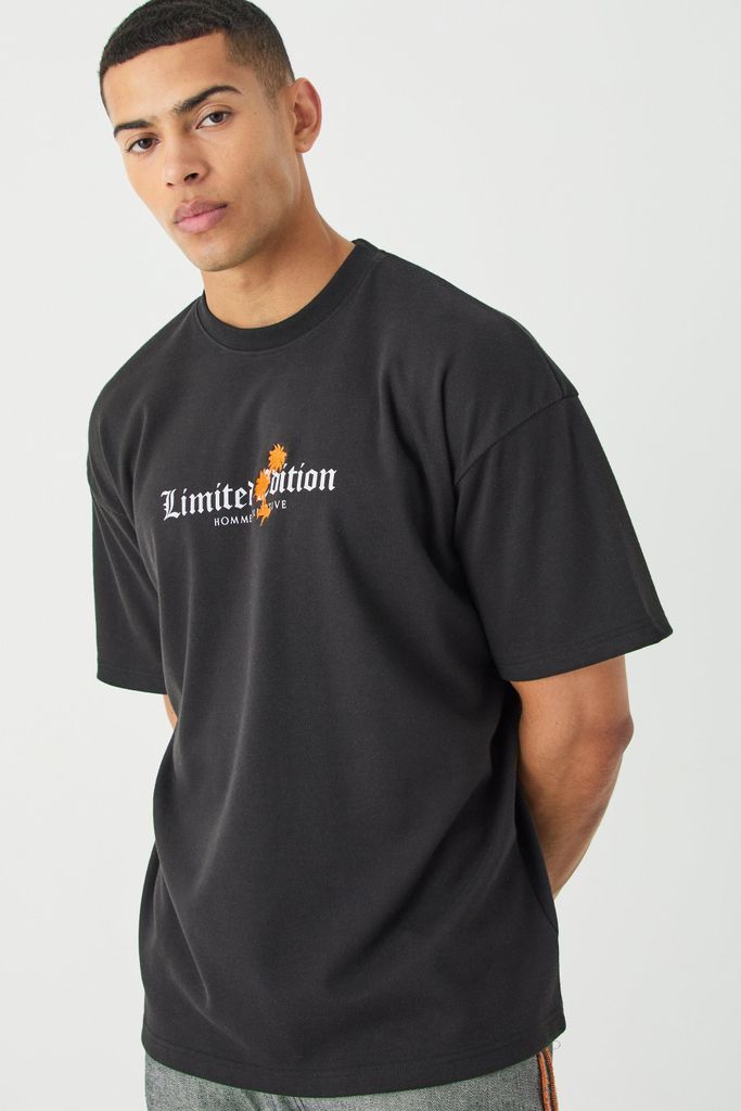 Men's Oversized Interlock Limited Edition T-Shirt - Black - S, Black