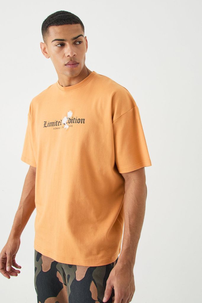 Men's Oversized Interlock Limited Edition T-Shirt - Orange - S, Orange
