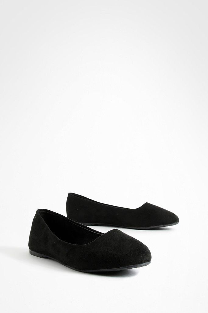 Womens Slipper Ballet Flats - Black - 5, Black