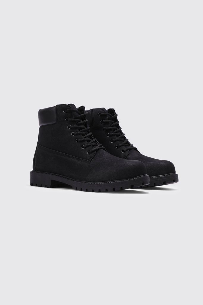 Men's Worker Boots - Black - 9, Black