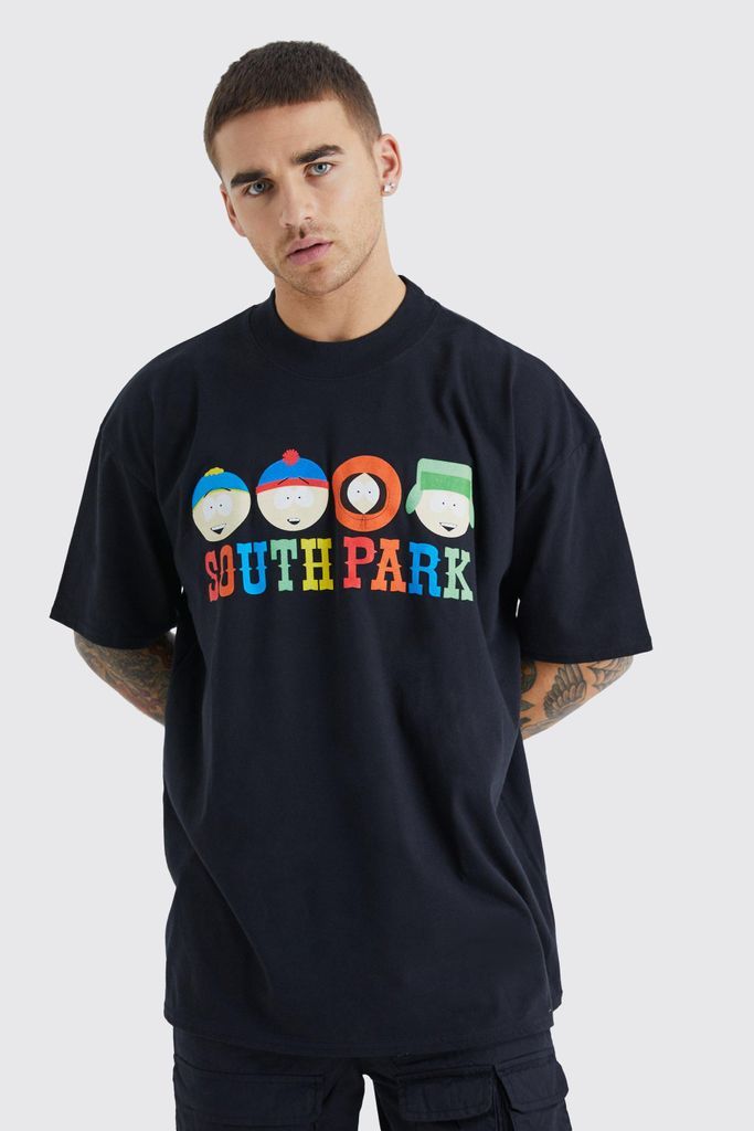 Men's Oversized South Park License T-Shirt - Black - Xs, Black