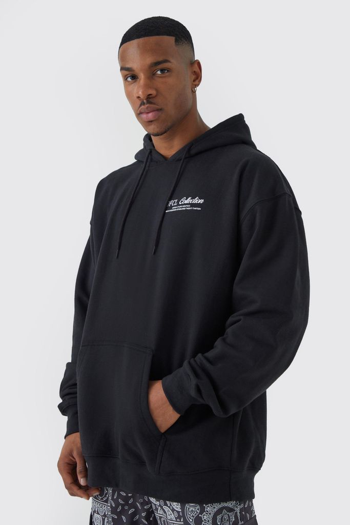 Men's Oversized Ofcl Collection Hoodie - Black - Xs, Black