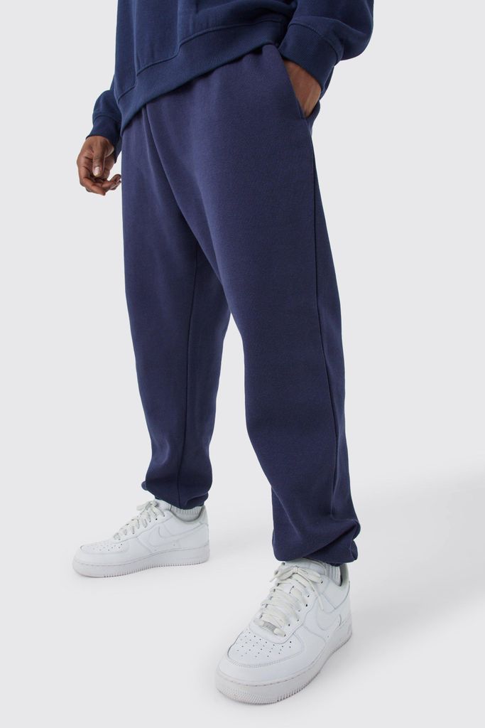 Men's Plus Slim Fit Basic Jogger - Navy - Xxxxl, Navy