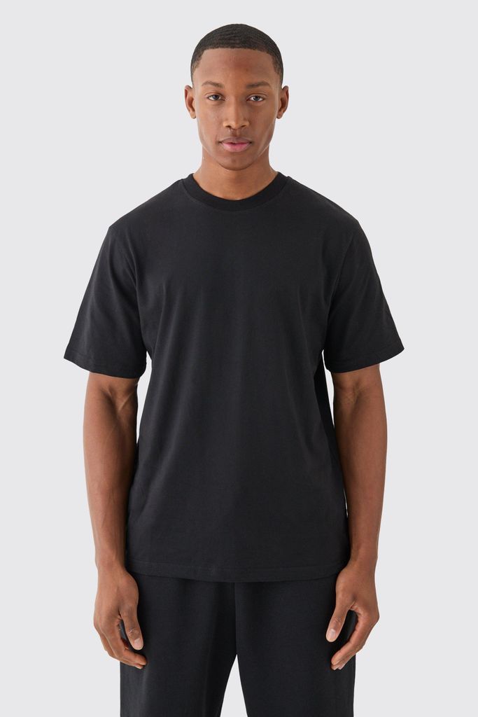 Men's Basic Crew Neck T-Shirt - Black - S, Black