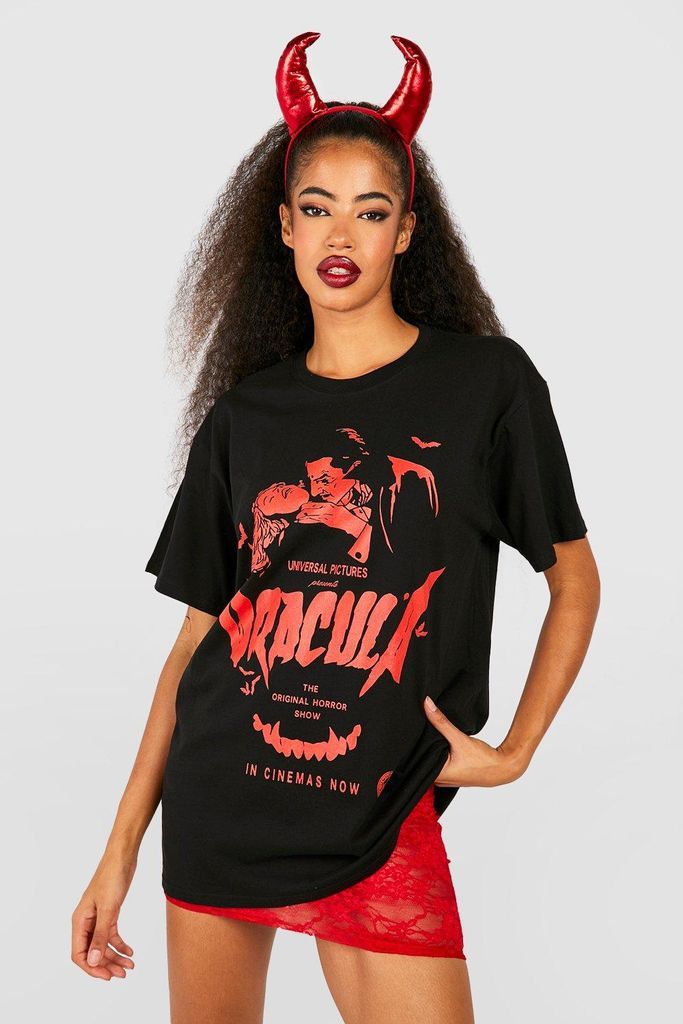 Womens Dracula Licence T-Shirt - Black - M, Black