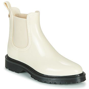BLOCK  women's Wellington Boots in White. Sizes available:3.5