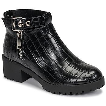 NIETTE  women's Mid Boots in Black. Sizes available:3.5