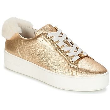 POPPY LACE UP  women's Shoes (Trainers) in Gold