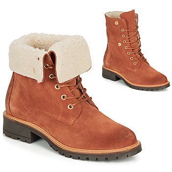 BALADE  women's Mid Boots in Orange. Sizes available:4