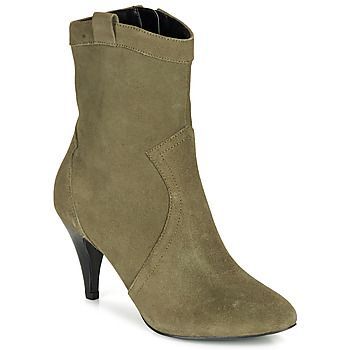 EIKO  women's Low Ankle Boots in Green. Sizes available:6.5,7.5