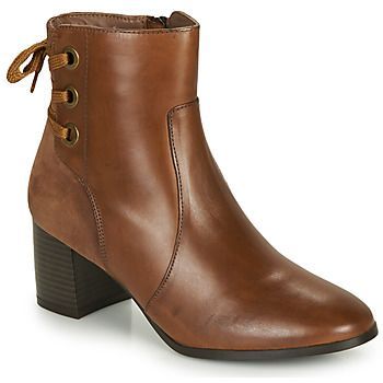 MANON  women's Low Ankle Boots in Brown. Sizes available:7.5
