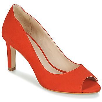 CECILIA  women's Court Shoes in Red. Sizes available:3.5