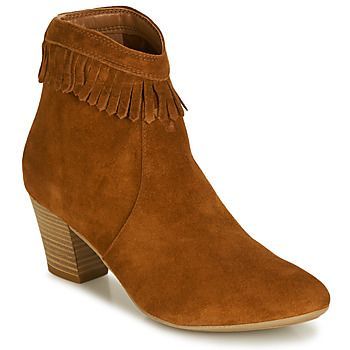 RILAN  women's Low Ankle Boots in Brown. Sizes available:6.5