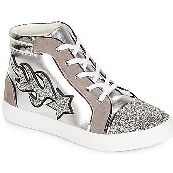 LOTUS  women's Shoes (High-top Trainers) in Silver