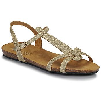 BORA  women's Sandals in Gold. Sizes available:3.5