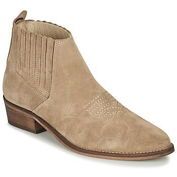 MANA  women's Low Ankle Boots in Grey. Sizes available:5