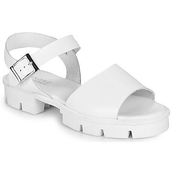 ABRICOT  women's Sandals in White. Sizes available:6.5