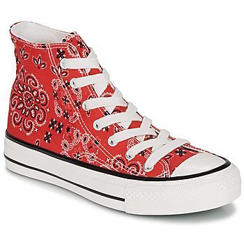 HEAVEN  women's Shoes (High-top Trainers) in Red