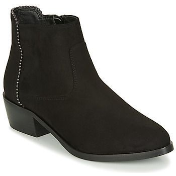 BELEN  women's Mid Boots in Black. Sizes available:3.5,4,5,6,6.5,7.5
