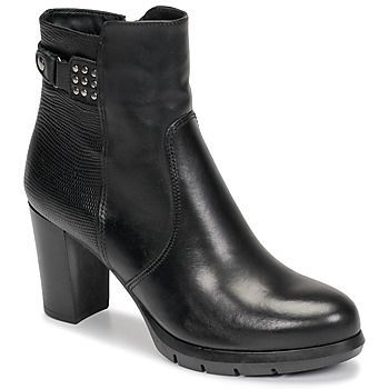 MESINA  women's Low Ankle Boots in Black. Sizes available:6,6.5