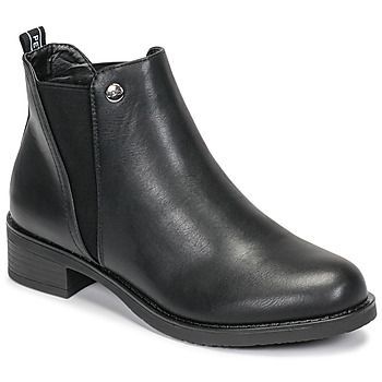 AKINA  women's Mid Boots in Black. Sizes available:6.5