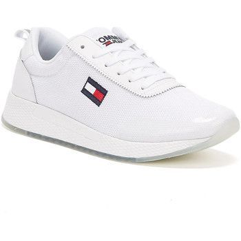 Tommy Jeans Flexi Runner Womens White Trainers  women's Shoes (Trainers) in White