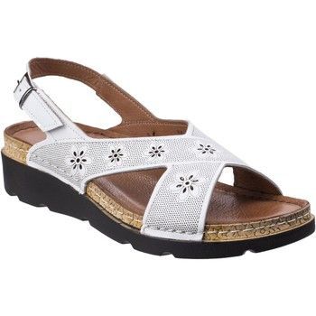 Serafina Leather  women's Sandals in White. Sizes available:8