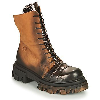 NURIA  women's Mid Boots in Brown. Sizes available:3.5,4,5,6,7,8