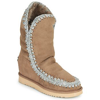 ESKIMO INNER WEDGE TALL  women's Mid Boots in Beige. Sizes available:7.5