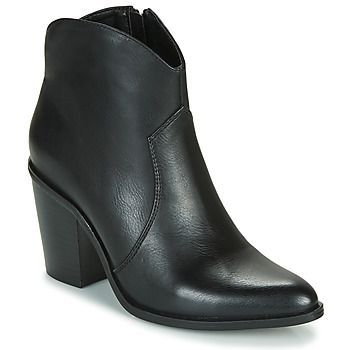 50187-C50074  women's Low Ankle Boots in Black. Sizes available:3.5,7.5
