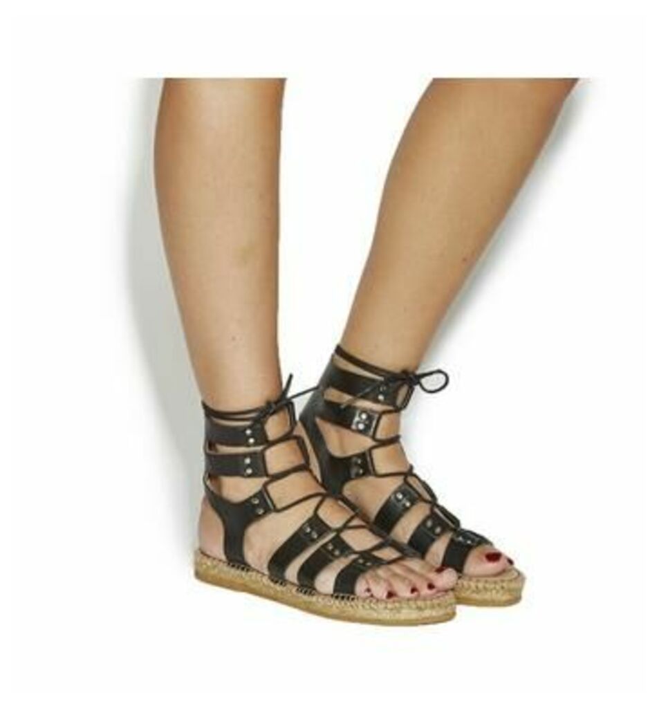 Gaimo for OFFICE Jacobo Sandal BLACK LEATHER