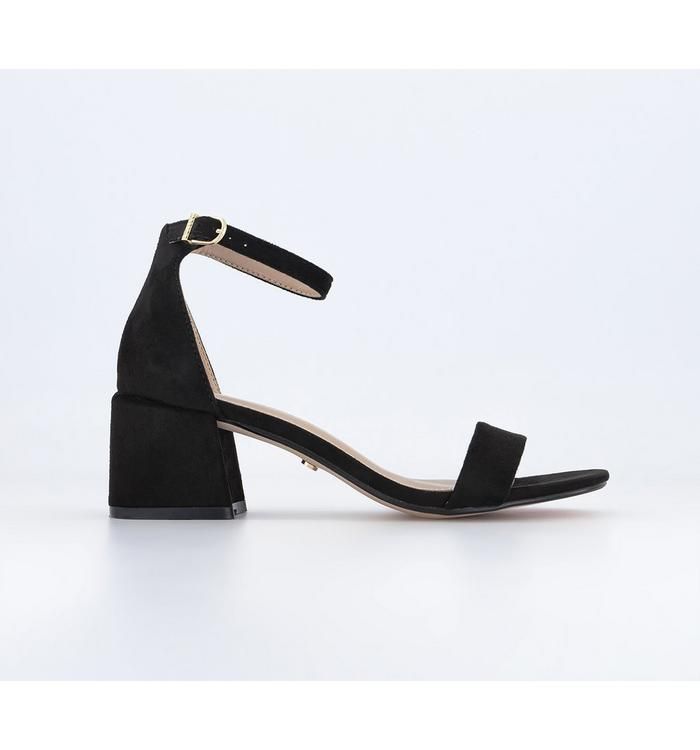 My Way Two Part Sandals Black