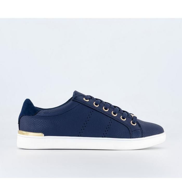 Forceful Lace Up Trainers Navy