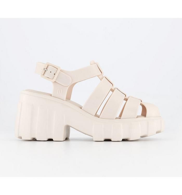 Megan Platform Sandals Off White