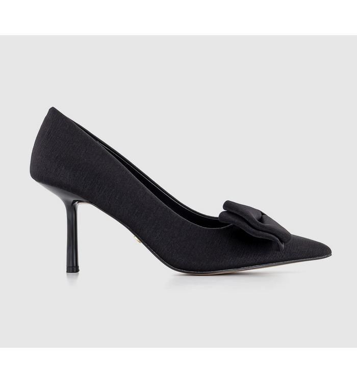 Mariana Bow Detail Court Shoes Black