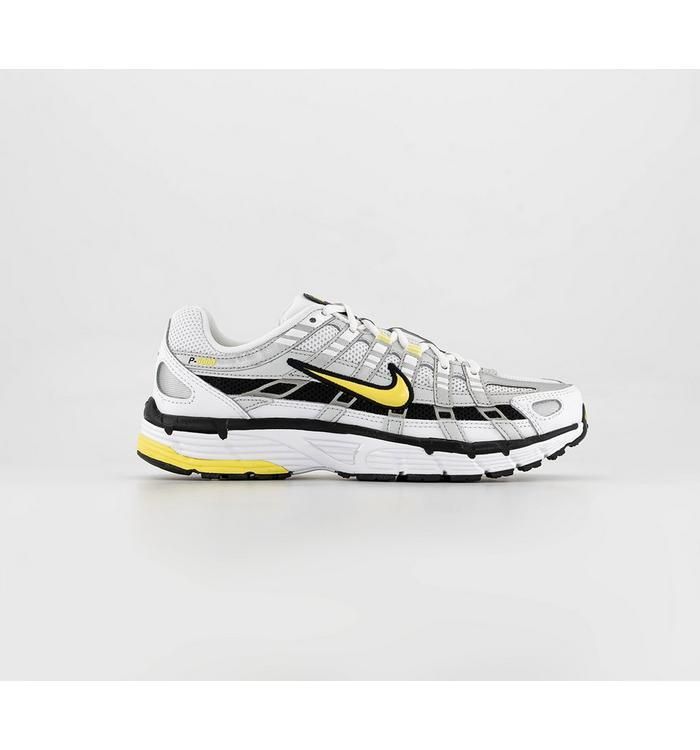 P-6000 Trainers White Silver Yellow Black