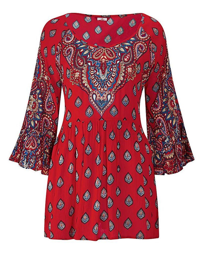 Boho Reds Top