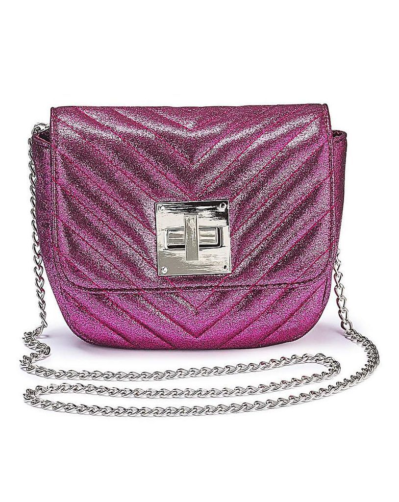 Carrie Pink Mini Quilted Shoulder Bag