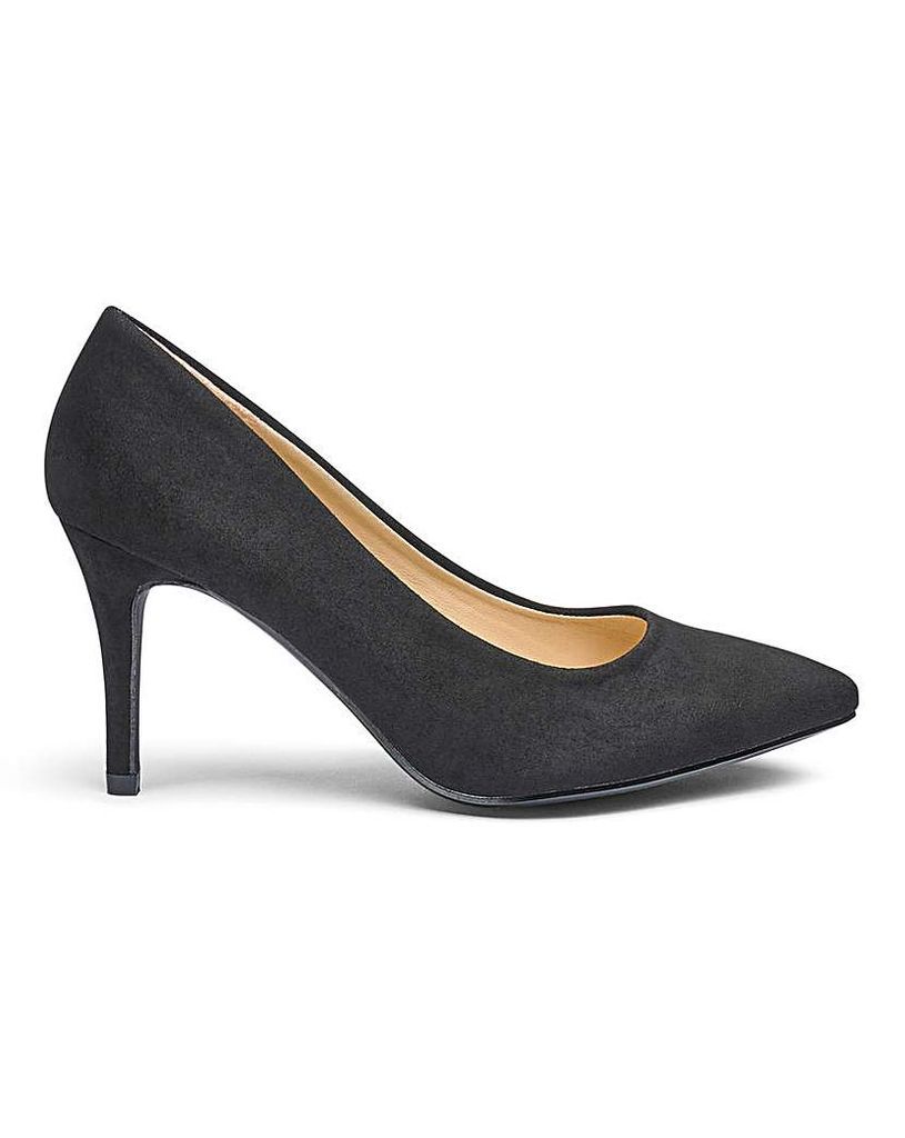 Pointed Toe Court Shoes E Fit