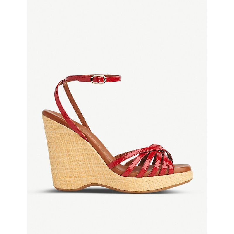 Solange leather wedge sandals