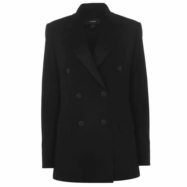 Stretch Wool Double Breasted Jacket